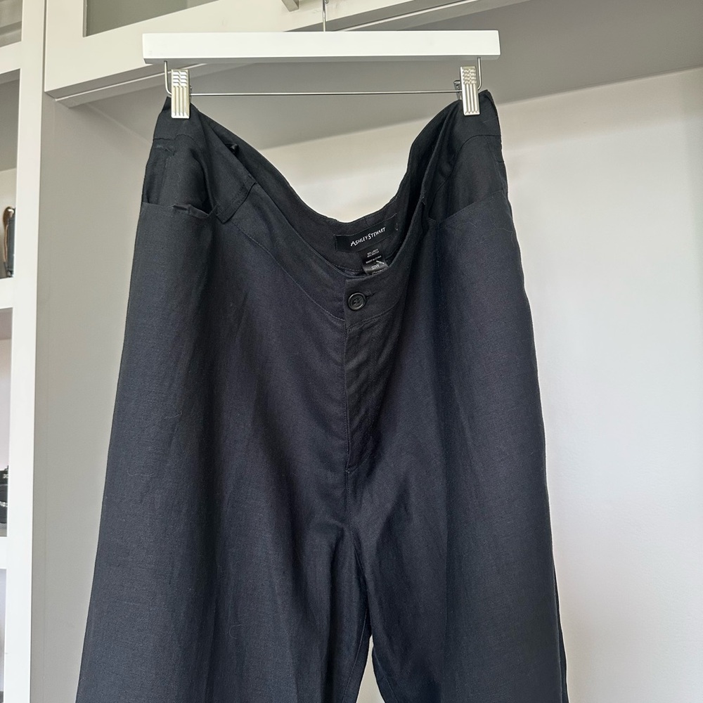 Ashley Stewart Black Wide Leg Pants